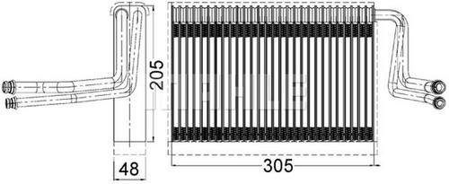 Mahle aircon evaporator - mahle,