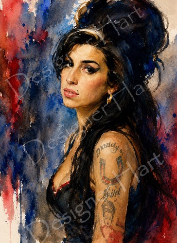 Amy winehouse painting - amy,