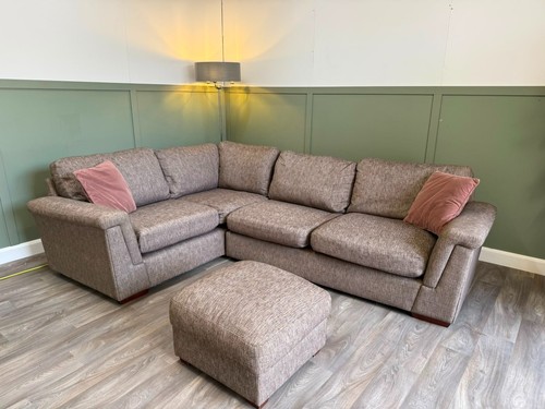 Harvey brown fabric corner - harvey's,