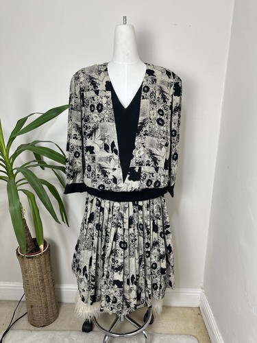 Vintage 1980s black cream - 1980s,