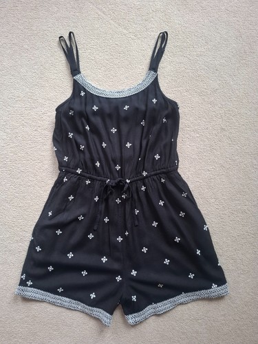 Fat face black geo jumpsuit - fat,