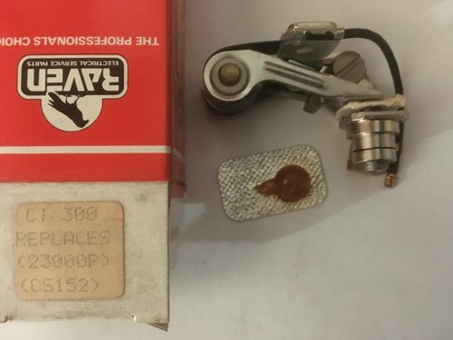 Contact breaker points