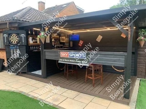 Garden bar hot tub shelter - bar,