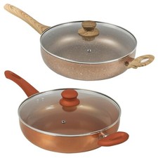 28cm Deep Saute Pan Lidded Non