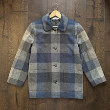 Avoca Wool Jacket Womens UK14 Check Vintage Blazer Heritage Coat Made In Ireland