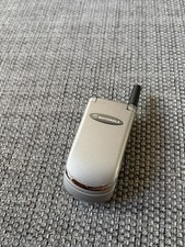 Motorola V50 Flip Mobile Phone Rare Dark Silver Grey Colour Untested Retro