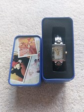 Disney Womens MC0263 Silver Mickey Mouse Watch in Collectors Tin