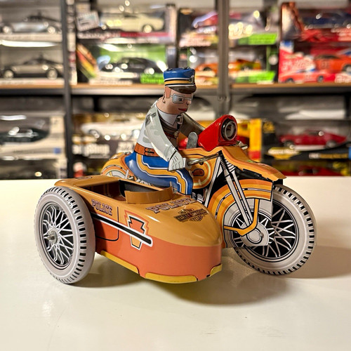 Harley davidson 1950s tin toy - harley-davidson,
