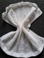  Hand knitted white newborn