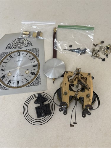Vintage wind clock parts - wind, up
