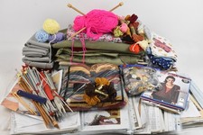 Assorted Craft Bundle Yarn Thread Knitting Tools Sewing and Haberdashery Pattern