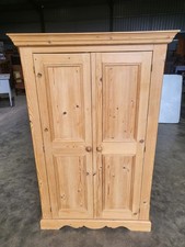 Small pine panelled 2x door