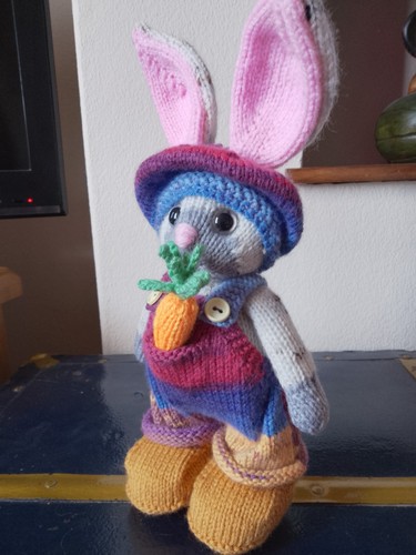 Hand knitted soft toy - hand,