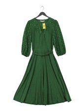 Boden A-Line Maxi Dress UK10 in Green