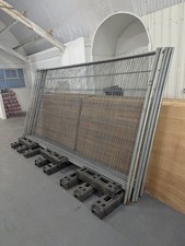 Heras fencing panels (including the footings/feet and clips to hold them)
