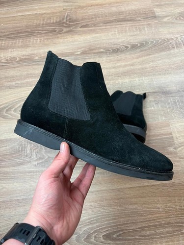 Black hudson suede - h,
