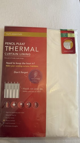 Pencil pleat thermal curtain - thermal,