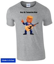 Donald Trump Bob Dylan funny parody T-shirt Hey Mr Tangerine Man music song