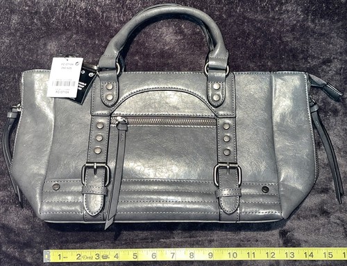 Next gray faux leather bag - gray,