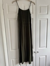 Olive Green Smocked Maxi