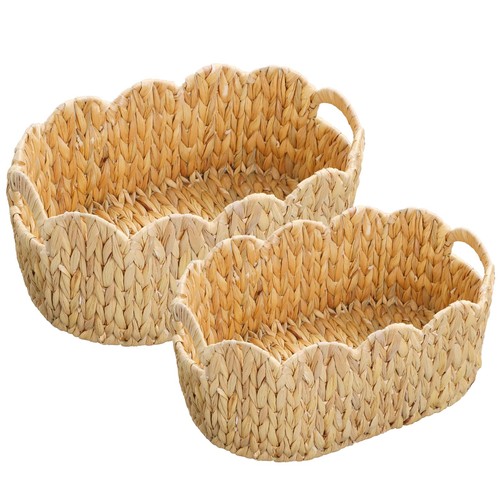 Coeusy scalloped basket - basket, set