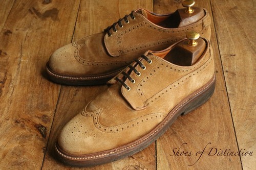 Alden tan brown suede derby - alden,