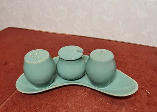 Denby manor green cruet set - denby,