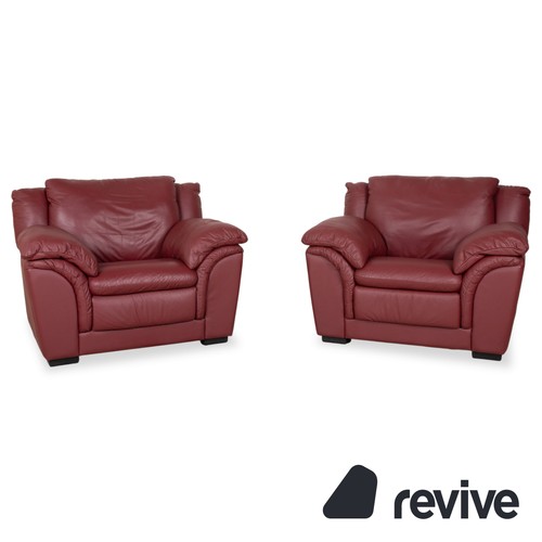Natuzzi leather lounge set - natuzzi,