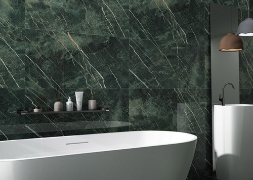 Green marble high gloss - green,