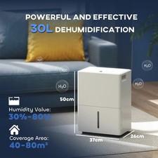 HOMCOM 30L Dehumidifier with