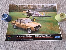 Official Ford Escort Linnet Mk2 Showroom Poster From 1980