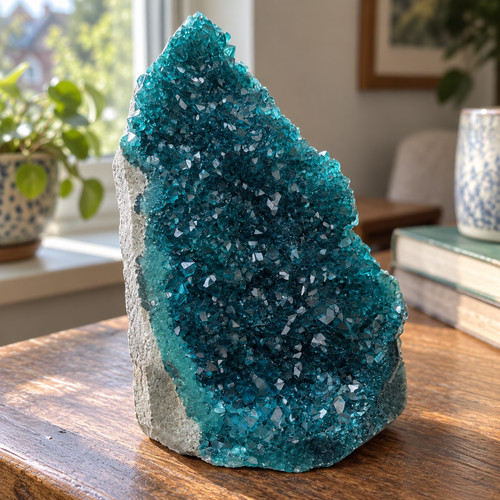 Lake blue crystal cluster - lake,