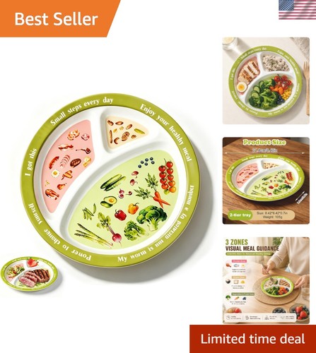 Portion control plate for - control,