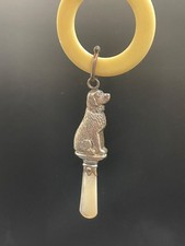 Rattle vintage solid silver