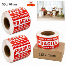 2000 Fragile Stickers - Handle