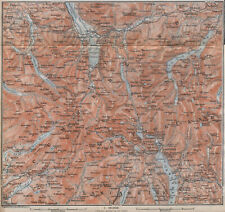 THE LAKE DISTRICT topo-map