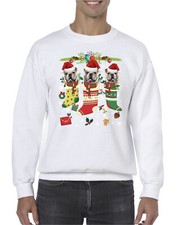 Christmas Sweatshirt English Bulldog Dog Xmas Sweater Christmas Jumper Stocking