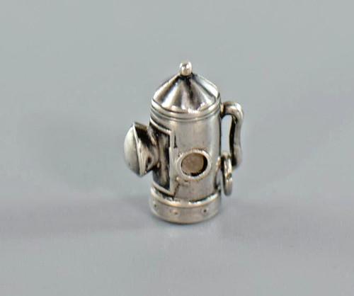 Antique silver miners railway - miners,