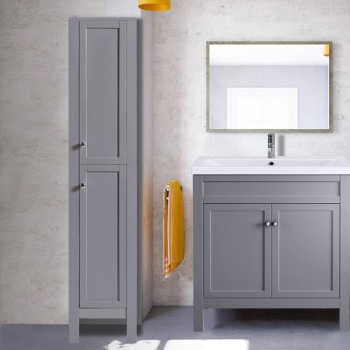 Matte grey bathroom furniture - matte,