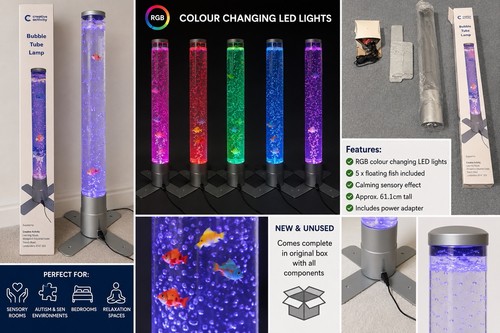 New sensory bubble tube lamp - new,