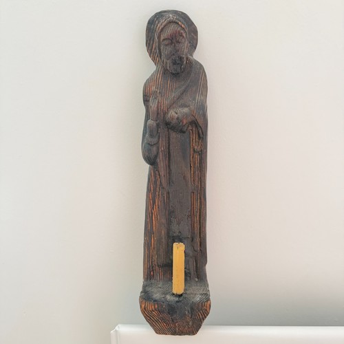 Antique church wall - church, candle