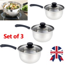 3PC STAINLESS STEEL COOKWARE
