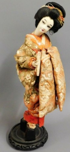 Vintage japanese geisha doll - japanese, /