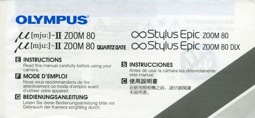 Olympus mju zoom camera - mju-ii,