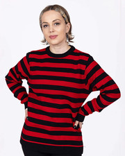 Red & Black Striped Punk