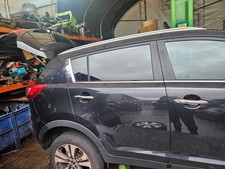 2010 - 14 Kia Sportage CRDI 3 Mk3 ESTATE - Driver Rear Door Black 1K Some Marks