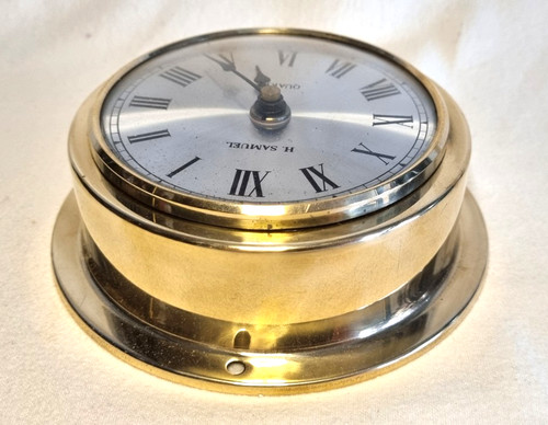 Vintage ships brass wall - , clock