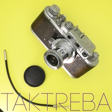 ZORKI-1 (C) #524998 1951-1953 Leica Copy Camera Shutter Works Curtains Intact