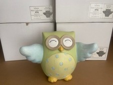 Owl Money Box Blue JOB LOT 6