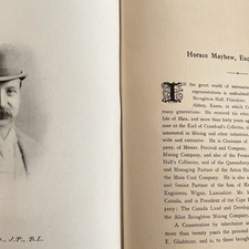 Lancashire 1906 Horace MAYHEW - of BROUGHTON HALL FLINTSHIRE - mining 